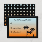 Fabulous Las Vegas Wedding RSVP (Voorkant / Achterkant)