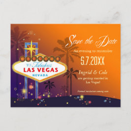 Fabulous Las Vegas Wedding Save the Date Aankondigingskaart
