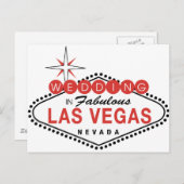 Fabulous Las Vegas Wedding Sjabloon  Briefkaart (Voorkant / Achterkant)