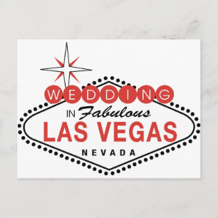 Fabulous Las Vegas Wedding Sjabloon  Briefkaart
