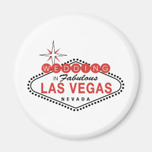 Fabulous Las Vegas Wedding Sjabloon Magneet
