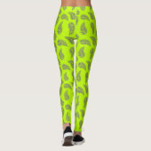Fabulous Lime Green Fern Pattern Leggings (Achterkant)