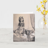 Fabulous Little Red Riding Hood Card Kaart (Gele Bloem)