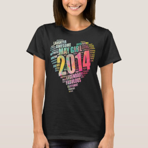 Fabulous Mei 2014 Geweldige Groot Hart 8e Geboorte T-shirt