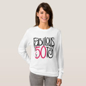 Fabulous met 50 T-shirt (Voorkant volledig)