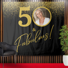 Fabulous Milestone Birthday Photo Backdrop  Wandkleed
