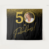 Fabulous Milestone Birthday Photo Backdrop  Wandkleed (Voorkant (horizontaal))