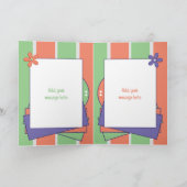 Fabulous Mum Birthday wenst groene kaart (Binnen)