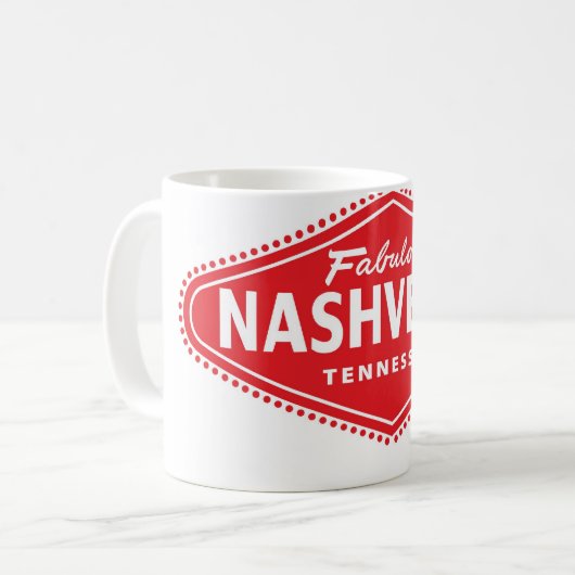Fabulous NASHVEGAS TM Diamond Logo Koffiemok (Voorkant links)