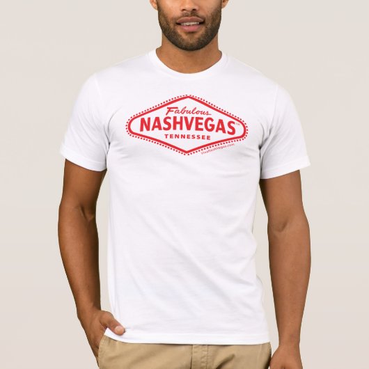 Fabulous NASHVEGAS TM Diamond Logo (omgekeerd) T-shirt (Voorkant)