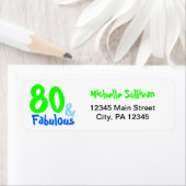 Fabulous Neon Birthday Etiket (Insitu)