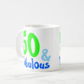 Fabulous Neon Birthday Koffiemok (Voorkant links)