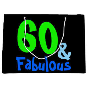 Fabulous Neon Birthday Large Cadeautasje