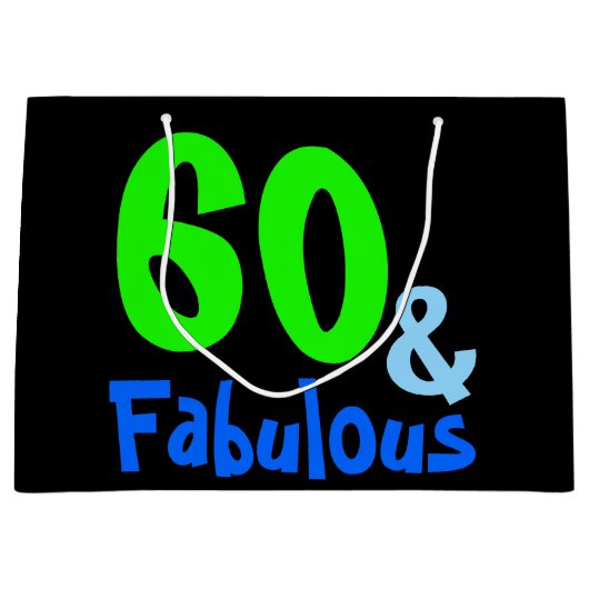 Fabulous Neon Birthday Large Cadeautasje (Voorkant)