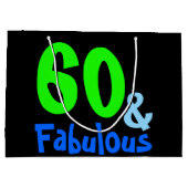 Fabulous Neon Birthday Large Cadeautasje (Achterkant)