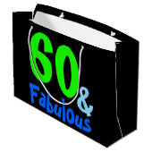 Fabulous Neon Birthday Large Cadeautasje (Achterkant Gekanteld)