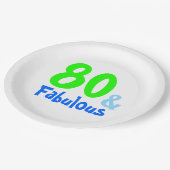 Fabulous Neon Birthday Papieren Bordje (Gekanteld)