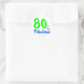 Fabulous Neon Birthday Ronde Sticker (Tas)