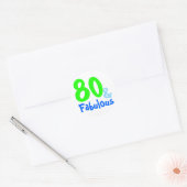 Fabulous Neon Birthday Ronde Sticker (Envelop)