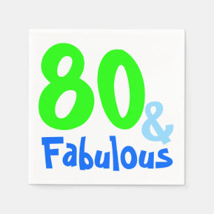 Fabulous Neon Birthday Servet