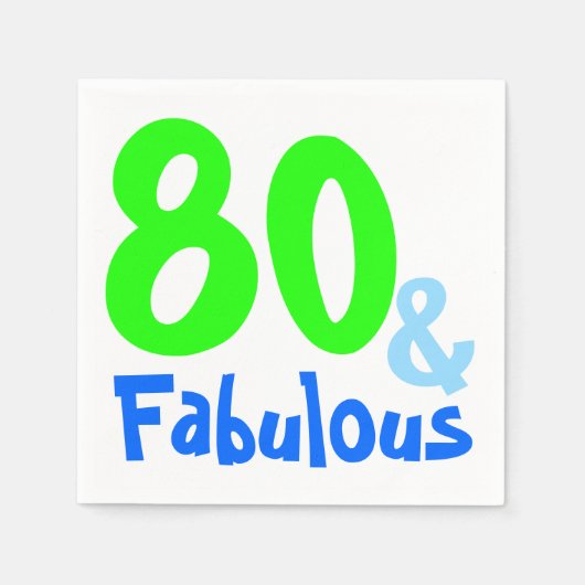 Fabulous Neon Birthday Servet (Voorkant)