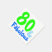 Fabulous Neon Birthday Servet (Hoek)