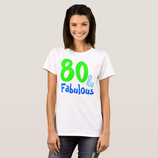 Fabulous Neon Birthday T-shirt (Voorkant volledig)