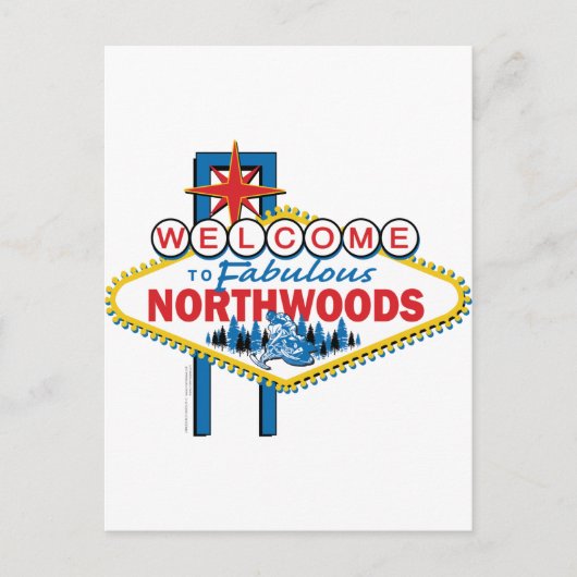 Fabulous-North-Bossen Briefkaart (Voorkant)