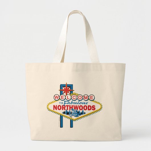 Fabulous-North-Bossen Grote Tote Bag (Voorkant)