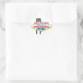 Fabulous-North-Bossen Ronde Sticker (Tas)