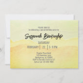 Fabulous op 55 Verjaardagsfeestje Pastel Waterverf Kaart (Achterkant)