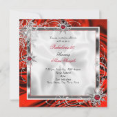 Fabulous Party Red Silver Dress Heels H7 Kaart (Achterkant)