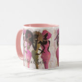 Fabulous Pink and Green Sorority Mok (Voorkant links)