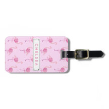 Fabulous Pink Flamingo Waterverf Patroon