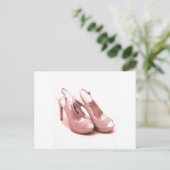 Fabulous Pink Glitter Stilettos Briefkaart (Staand voorkant)