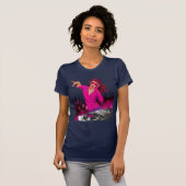 Fabulous Pink Lady DJ T-shirt (Voorkant volledig)