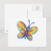 Fabulous Rainbow Butterfly Briefkaart (Voorkant / Achterkant)