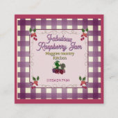 Fabulous Raspberry Jam LABEL Informatiekaartje (Voorkant)