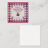 Fabulous Raspberry Jam LABEL Informatiekaartje (Voorkant / Achterkant)