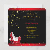 Fabulous Red op hoog niveau Gold-feestdag 2 Kaart (Achterkant)