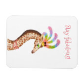 Fabulous regenboog giraffe magneet (Horizontaal)
