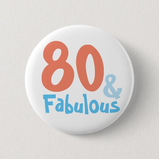 Fabulous Retro Birthday Party Ronde Button 5,7 Cm (Voorkant)