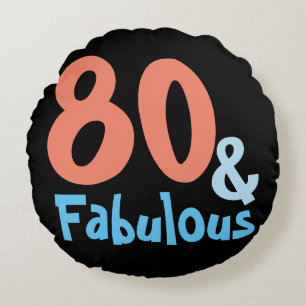 Fabulous Retro Birthday Rond Kussen