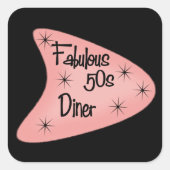Fabulous retro Fifties Diner sticker (Voorkant)