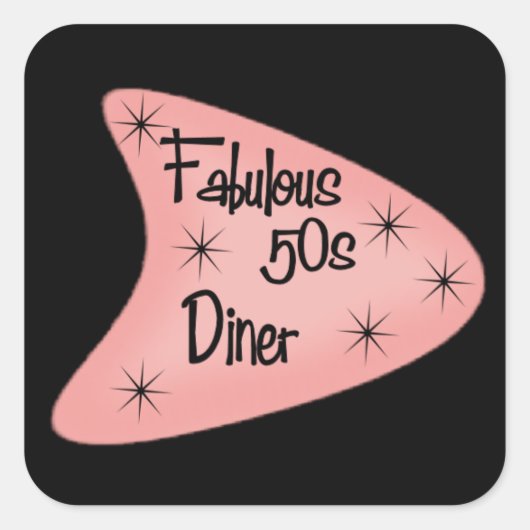 Fabulous retro Fifties Diner sticker (Voorkant)