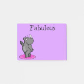 Fabulous Rhino-Cartoon Post-it® Notes (Voorkant)