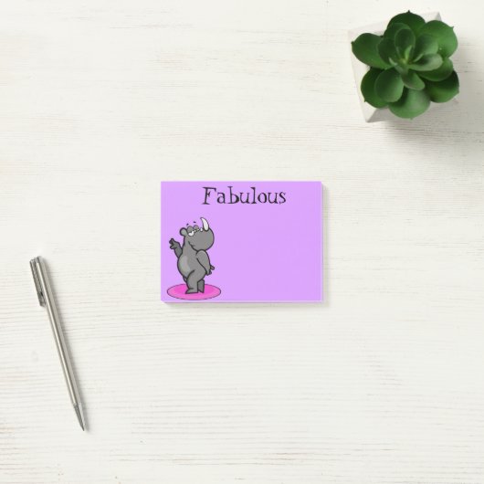 Fabulous Rhino-Cartoon Post-it® Notes (Kantoor)