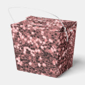 Fabulous Roos Goud Roze Faux Glitter Sparkle Bedankdoosjes (Achterkant)