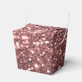 Fabulous Roos Goud Roze Faux Glitter Sparkle Bedankdoosjes (Voorkant Zijde)