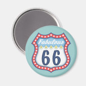 Fabulous Route 66 Magneet (Voorkant / Achterkant)